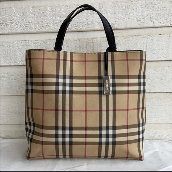 COPY - Burberry Nova Check Tote Vintage Plaid - Picture 4 of 6